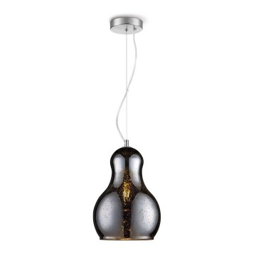 Suspension filaire BELLO 1xE27/60W/230V d. 30 cm chrome