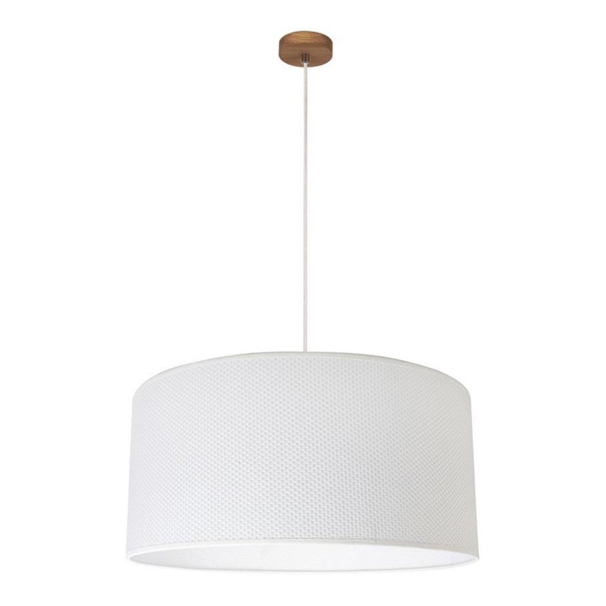 Suspension filaire BENITA 1xE27/40W/230V blanc/chêne