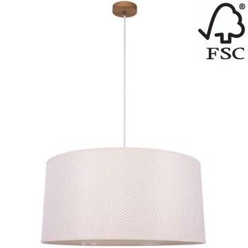 Suspension filaire BENITA 1xE27/40W/230V chêne – FSC certifié