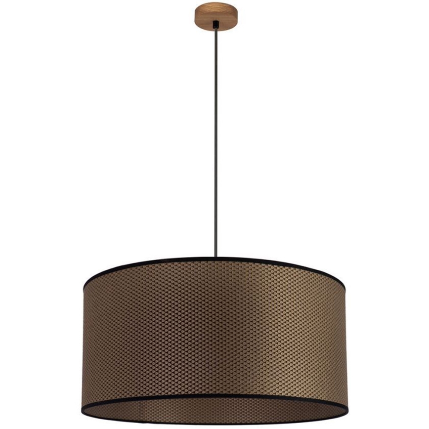 Suspension filaire BENITA 1xE27/40W/230V marron/chêne