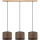 Suspension filaire BENITA 3xE27/40W/230V marron/chêne