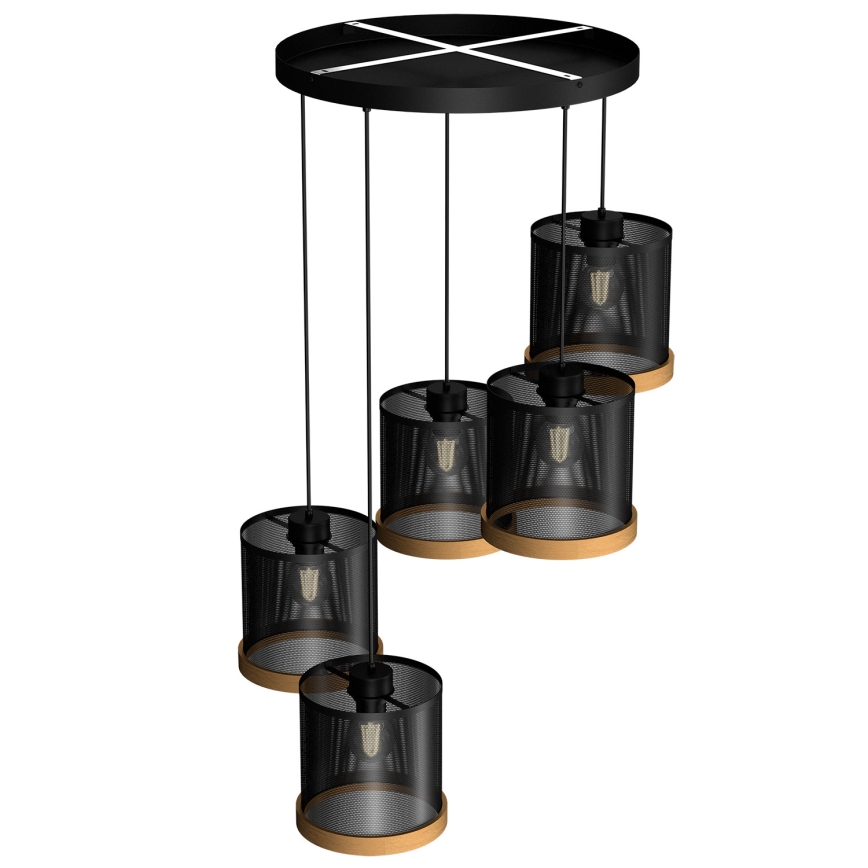 Suspension filaire BERIL 5xE27/60W/230V