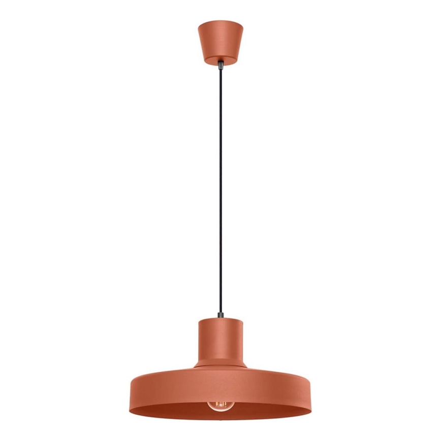 Suspension filaire BILO 1xE27/15W/230V d. 35 cm orange