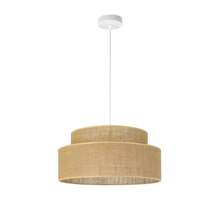 Suspension filaire BOHO 1xE27/60W/230V beige