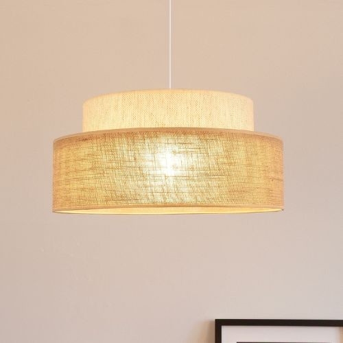 Suspension filaire BOHO 1xE27/60W/230V crème/beige