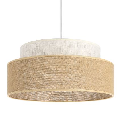 Suspension filaire BOHO 1xE27/60W/230V crème/beige