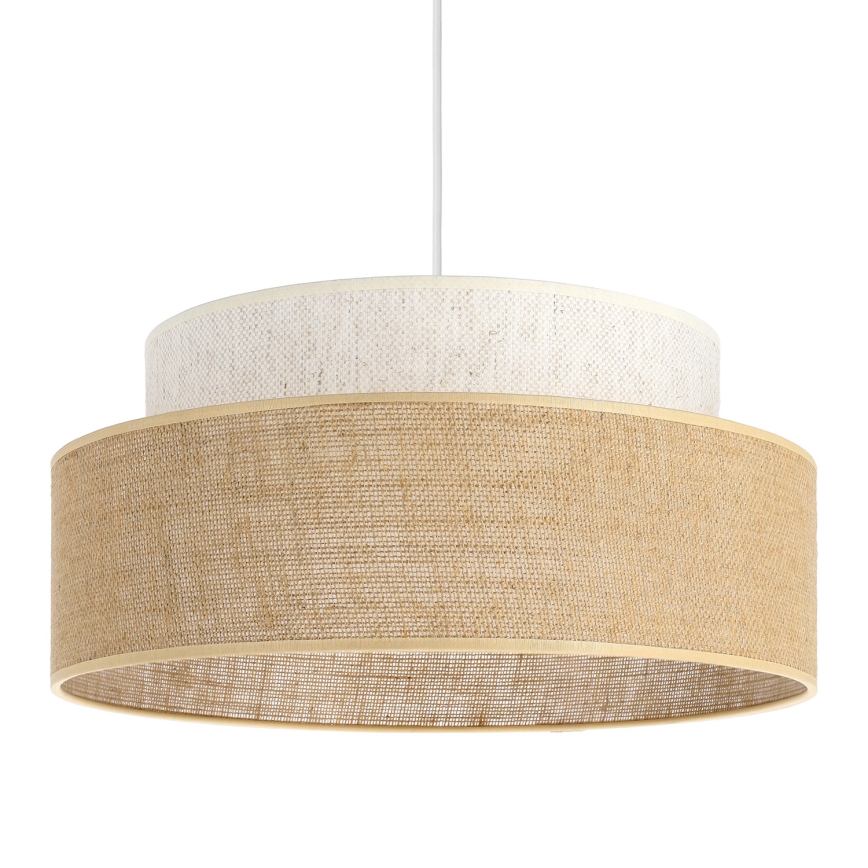 Suspension filaire BOHO 1xE27/60W/230V crème/beige