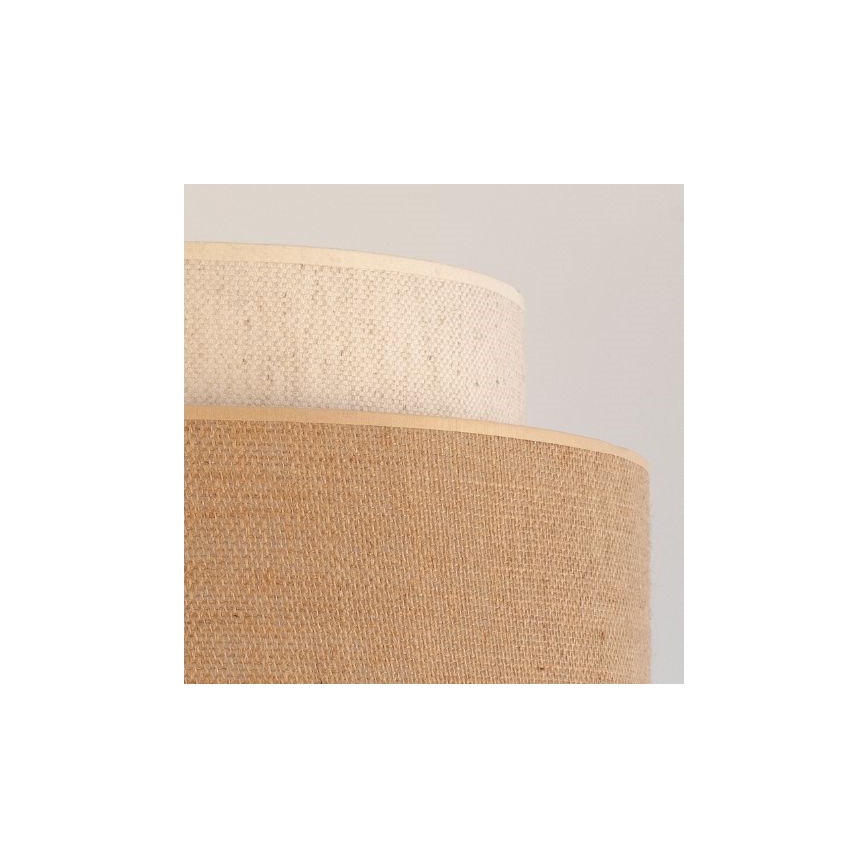 Suspension filaire BOHO 1xE27/60W/230V crème/beige
