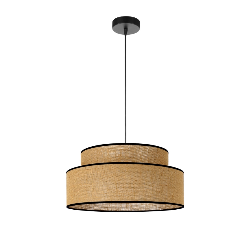 Suspension filaire BOHO 1xE27/60W/230V d. 40 cm beige