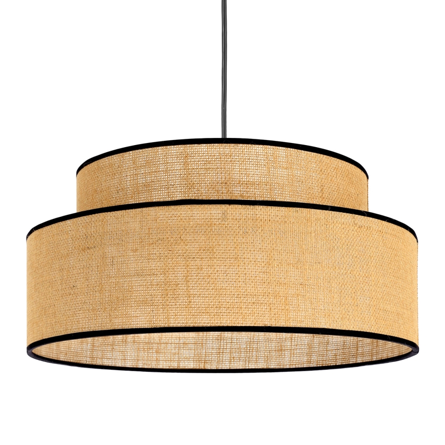 Suspension filaire BOHO 1xE27/60W/230V d. 40 cm beige
