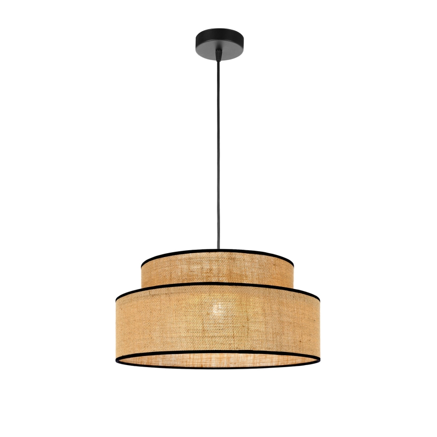 Suspension filaire BOHO 1xE27/60W/230V d. 40 cm beige