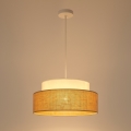 Suspension filaire BOHO 1xE27/60W/230V d. 40 cm blanc/beige