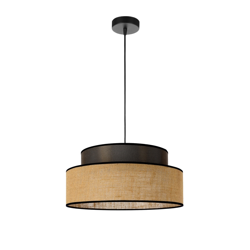 Suspension filaire BOHO 1xE27/60W/230V marron/beige