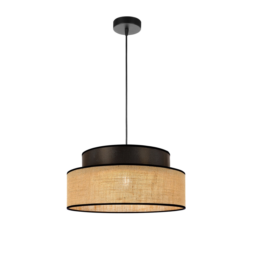 Suspension filaire BOHO 1xE27/60W/230V marron/beige