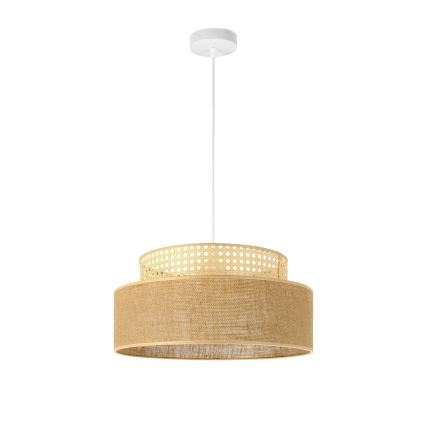 Suspension filaire BOHO 1xE27/60W/230V rotin