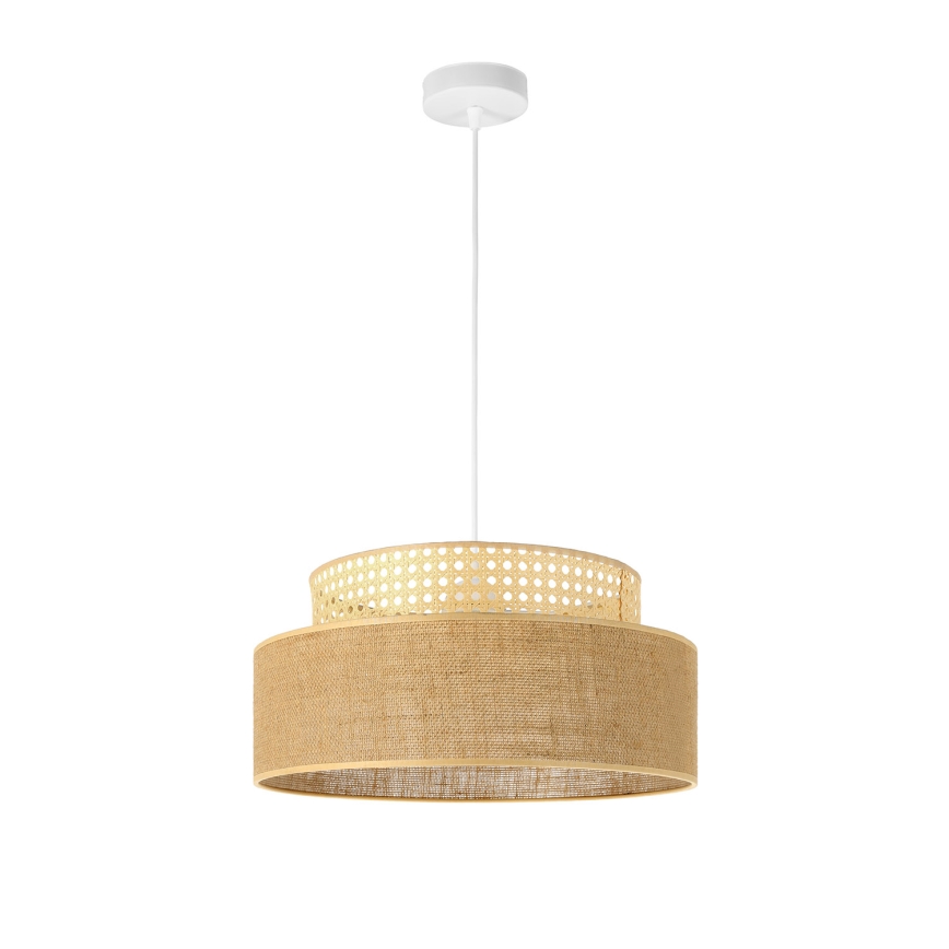 Suspension filaire BOHO 1xE27/60W/230V rotin