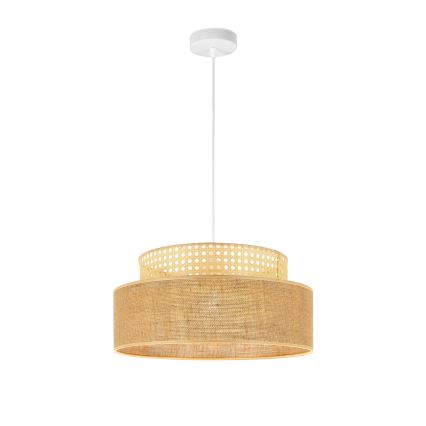 Suspension filaire BOHO 1xE27/60W/230V rotin
