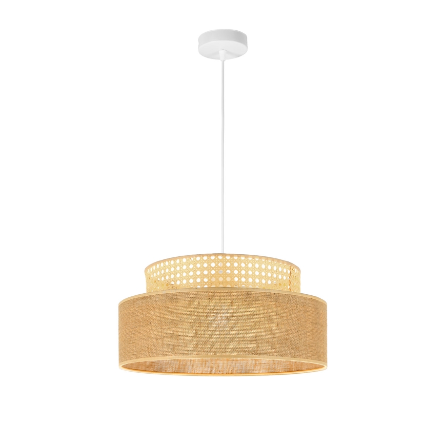 Suspension filaire BOHO 1xE27/60W/230V rotin