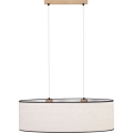 Suspension filaire BOHO 2xE27/40W/230V chêne