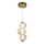 Suspension filaire BOLLA LED/12W/230V d. 16 cm doré