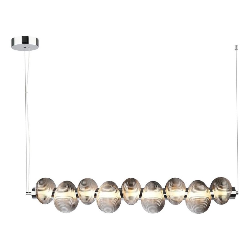 Suspension filaire BOLLA LED/32W/230V chrome brillant/fumé