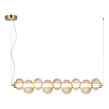 Suspension filaire BOLLA LED/32W/230V doré/fumé