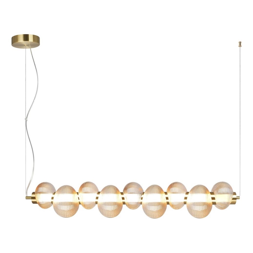 Suspension filaire BOLLA LED/32W/230V doré/fumé