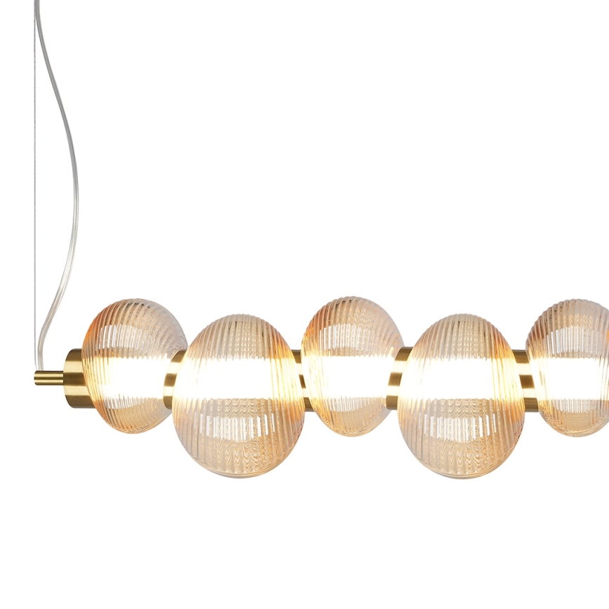 Suspension filaire BOLLA LED/32W/230V doré/fumé