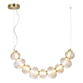 Suspension filaire BOLLA LED/36W/230V doré/fumé