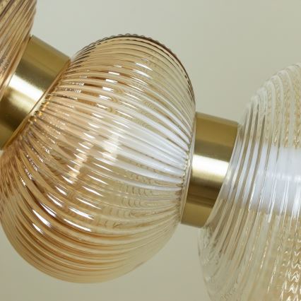 Suspension filaire BOLLA LED/36W/230V doré/fumé