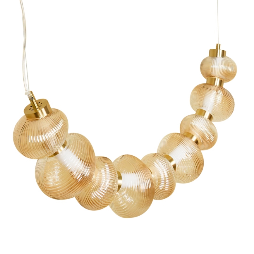 Suspension filaire BOLLA LED/36W/230V doré/fumé