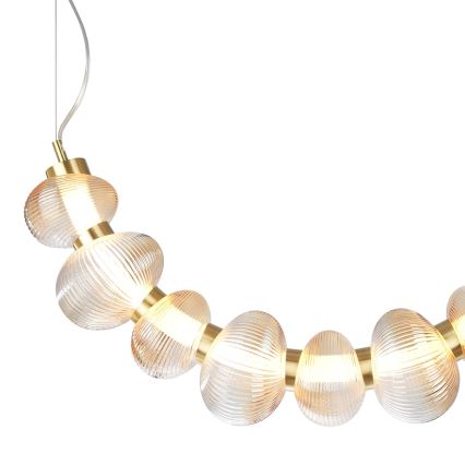 Suspension filaire BOLLA LED/36W/230V doré/fumé