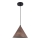 Suspension filaire BOSCO 1xE27/15W/230V marron