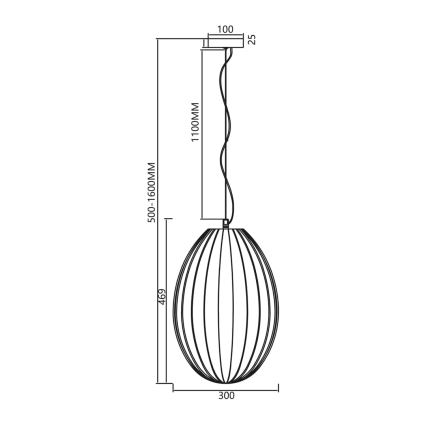 Suspension filaire BRAGA 1xE27/60W/230V gris