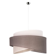 Suspension filaire BROOKLYN 1xE27/40W/230V grise/beige/blanche