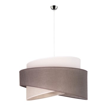 Suspension filaire BROOKLYN 1xE27/40W/230V grise/beige/blanche