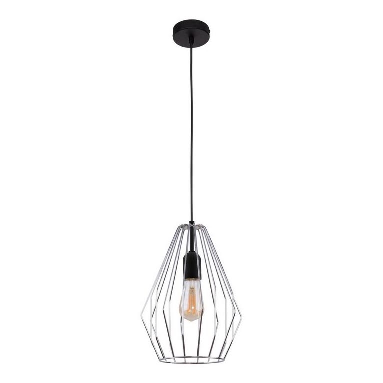Suspension filaire BRYLANT 1xE27/60W/230V chrome brillant