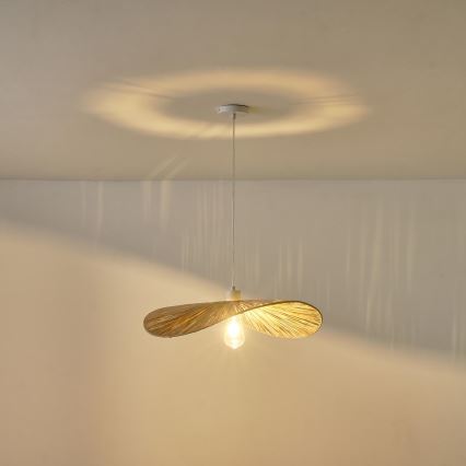Suspension filaire CALYPSO 1xE27/15W/230V d. 55 cm bambou