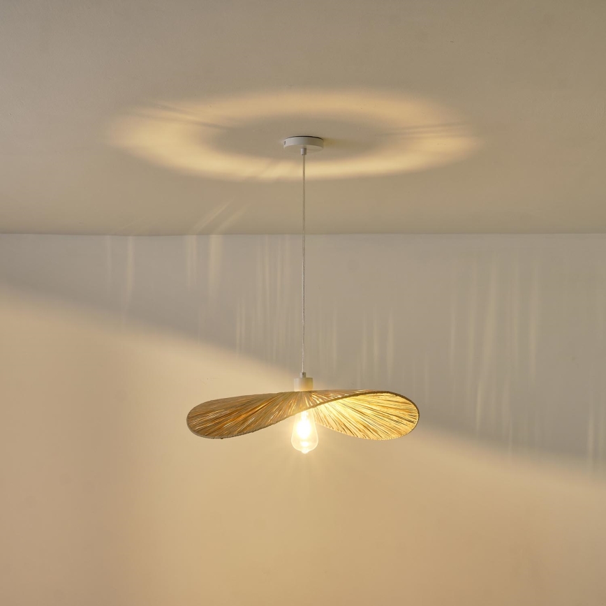 Suspension filaire CALYPSO 1xE27/15W/230V d. 55 cm bambou