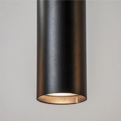 Suspension filaire CALYPSO 3xGU10/60W/230V + 5xE27/60W noir/doré