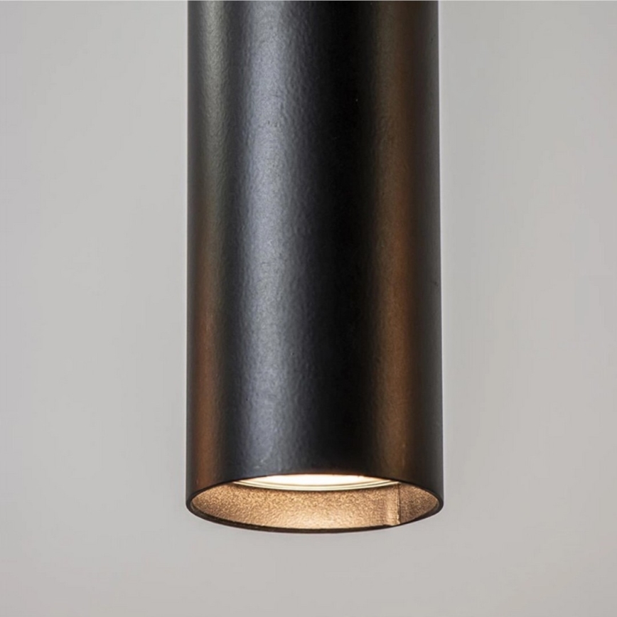Suspension filaire CALYPSO 3xGU10/60W/230V + 5xE27/60W noir/doré