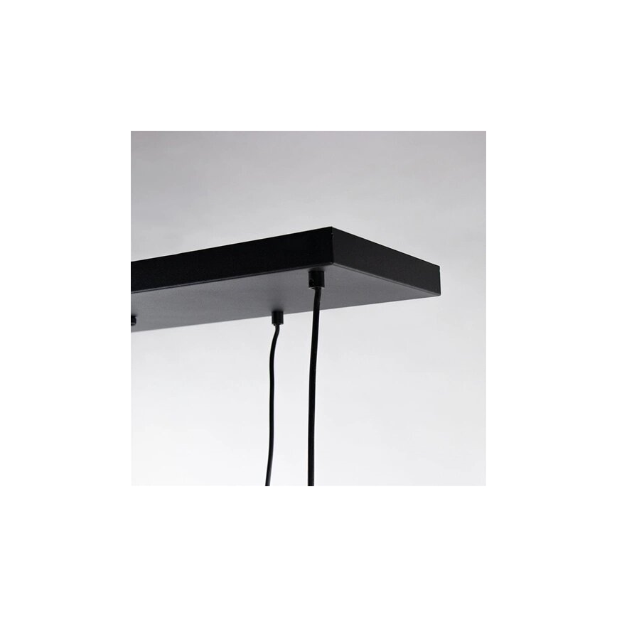Suspension filaire CALYPSO 4xGU10/60W/230V + 4xE27/60W noir/doré