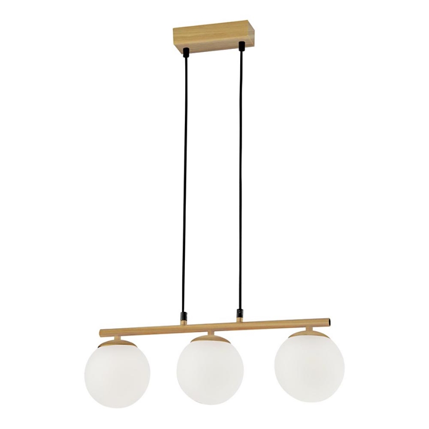Suspension filaire CARRINE 3xE14/40W/230V marron