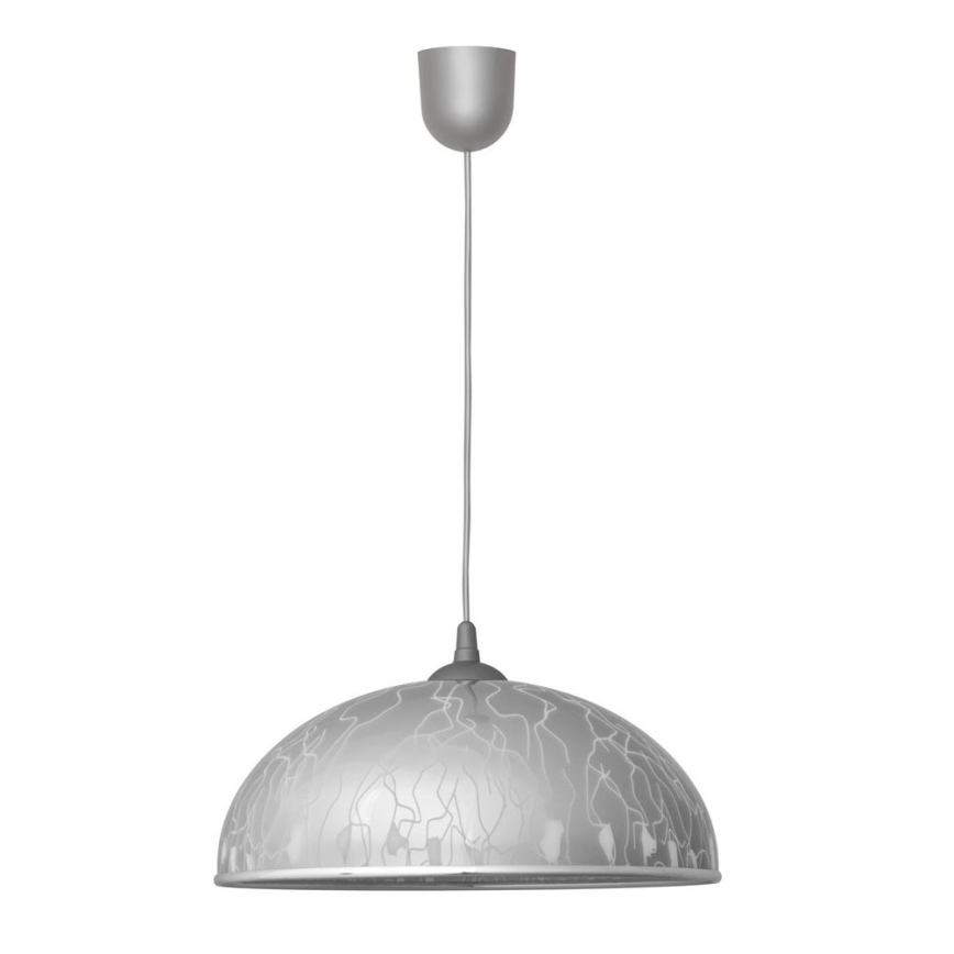 Suspension filaire CIRCLE 1xE27/15W/230V grise