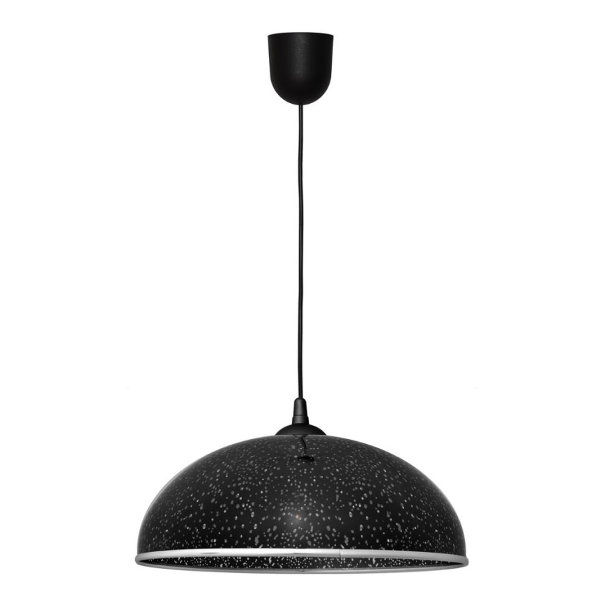 Suspension filaire CIRCLE 1xE27/15W/230V noire