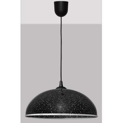 Suspension filaire CIRCLE 1xE27/15W/230V noire