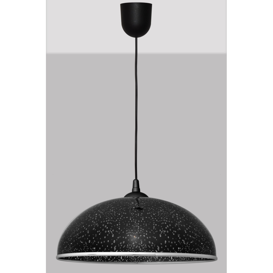 Suspension filaire CIRCLE 1xE27/15W/230V noire