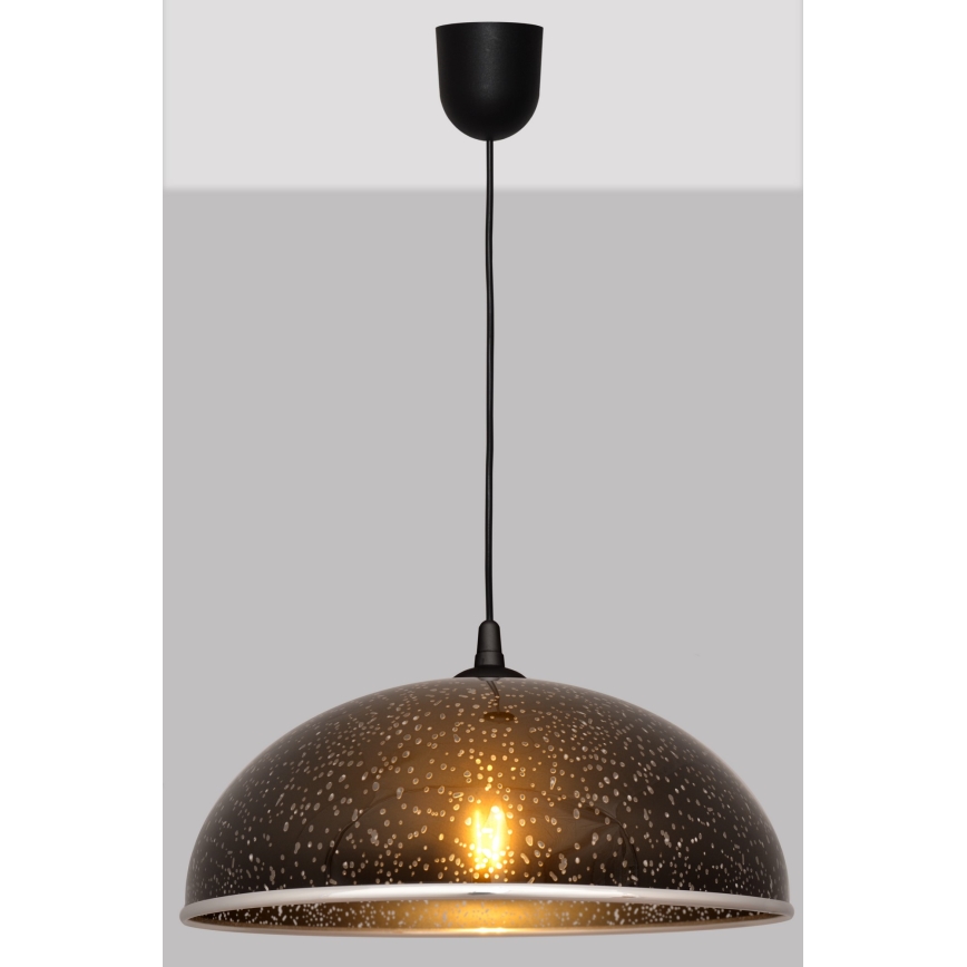 Suspension filaire CIRCLE 1xE27/15W/230V noire
