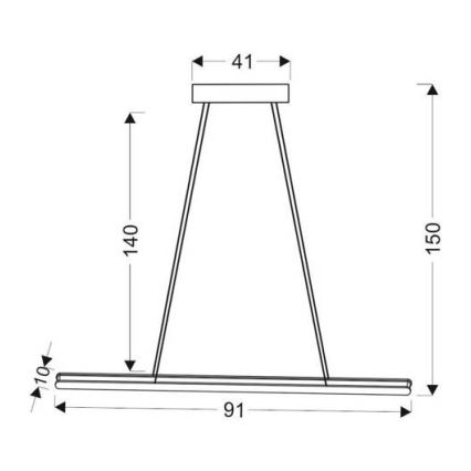 Suspension filaire COCONUT LED/28W/230V