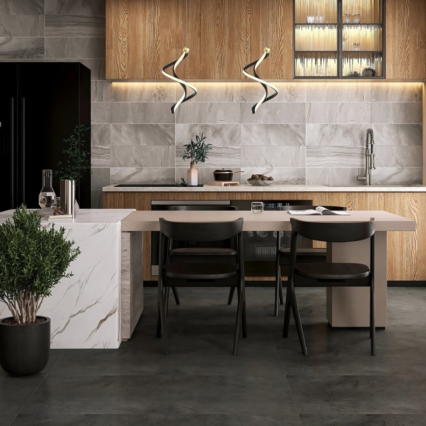 Suspension filaire COLIA LED/19W/230V noir/doré